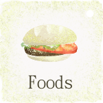 食べ物のボタン